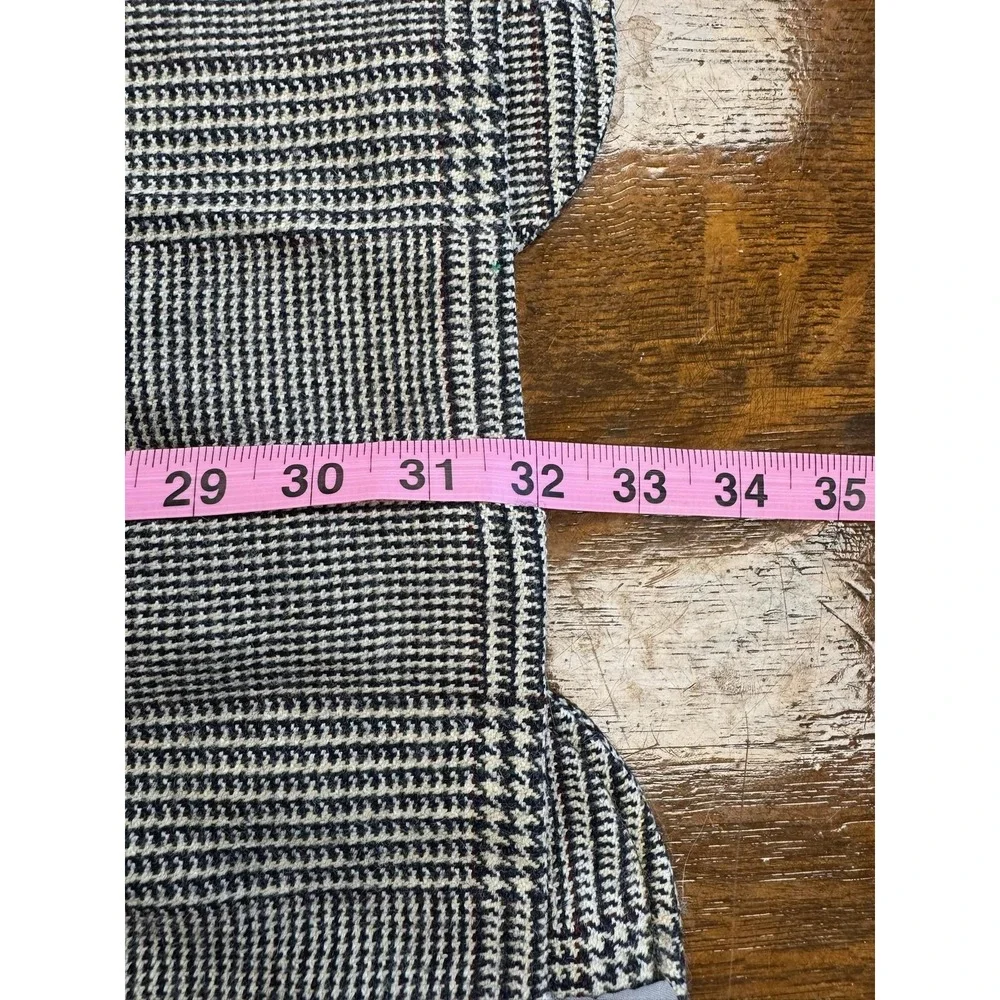 Vintage Phillips Mens Wear Blazer Mens Large Gray Glen Plaid Wool Sport Coat 80s
